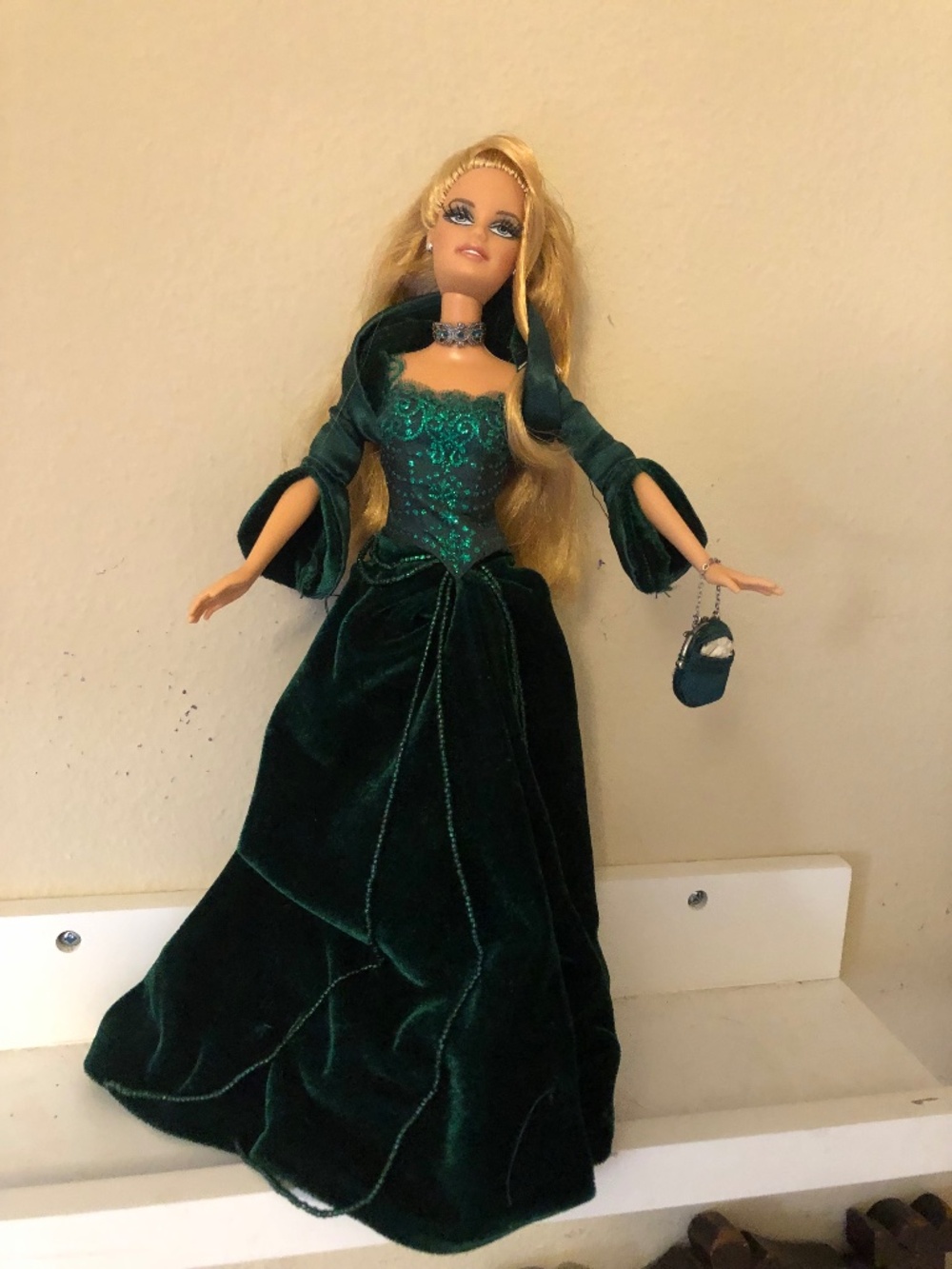 2004 Holiday Barbie- Green dress